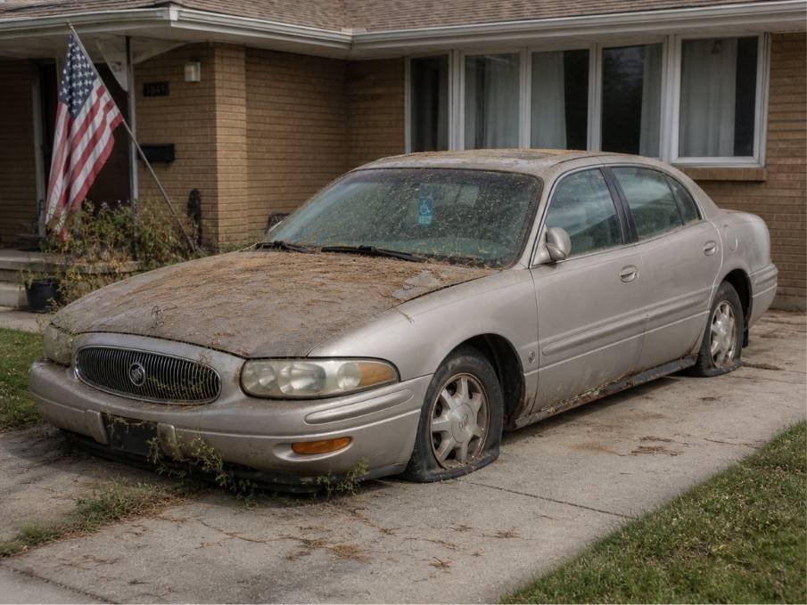 2002 Buick LeSabre sedan loaded for cash sale in Greenfield Wisconsin to Badger junk car buyer